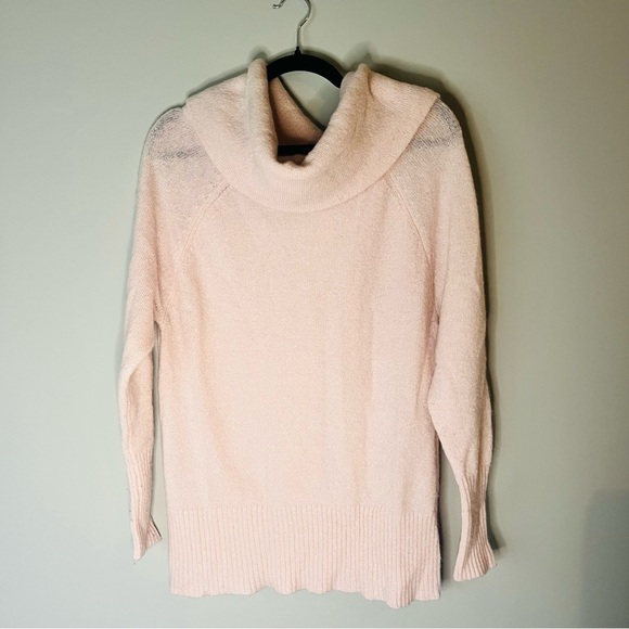 Express Sweaters - Express Soft Blush Light Pink Cowl Neck Sweater